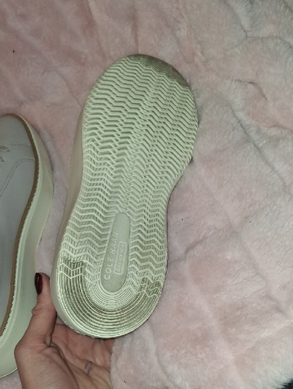 Cole Haan Light Gray Leather Sneakers - Picture 6 of 7